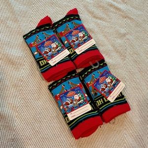 Rudolph The Red Nosed Reindeer Kids Socks NWT